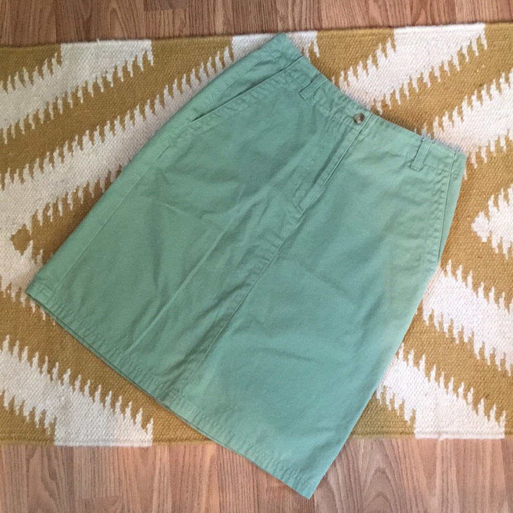 L. L. Bean Green Skirt